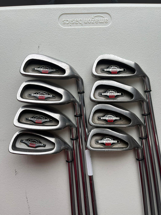 Callaway 1996 Big Bertha Iron Set 3-PW Memphis "10" Regular Flex Standard NICE