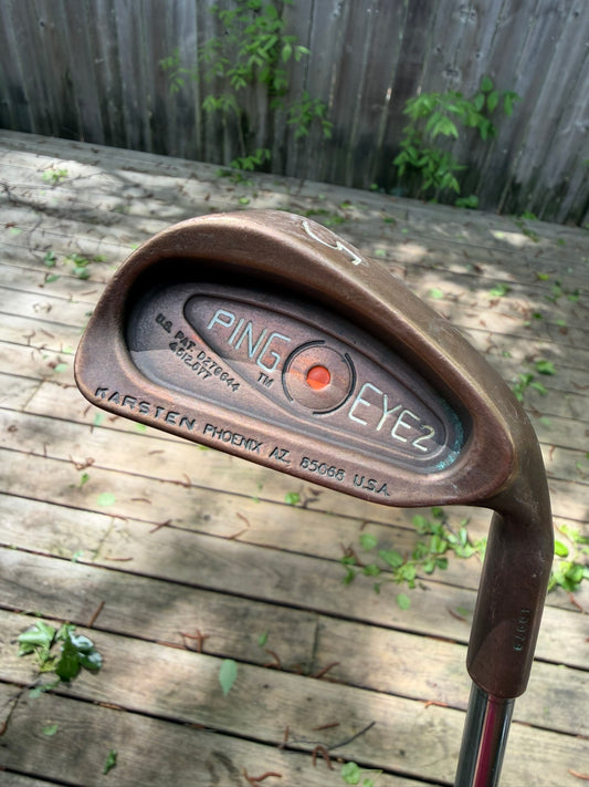 Ping Eye 2 Beryllium Copper 5-Iron Orange Dot JZ Stiff Flex 38″