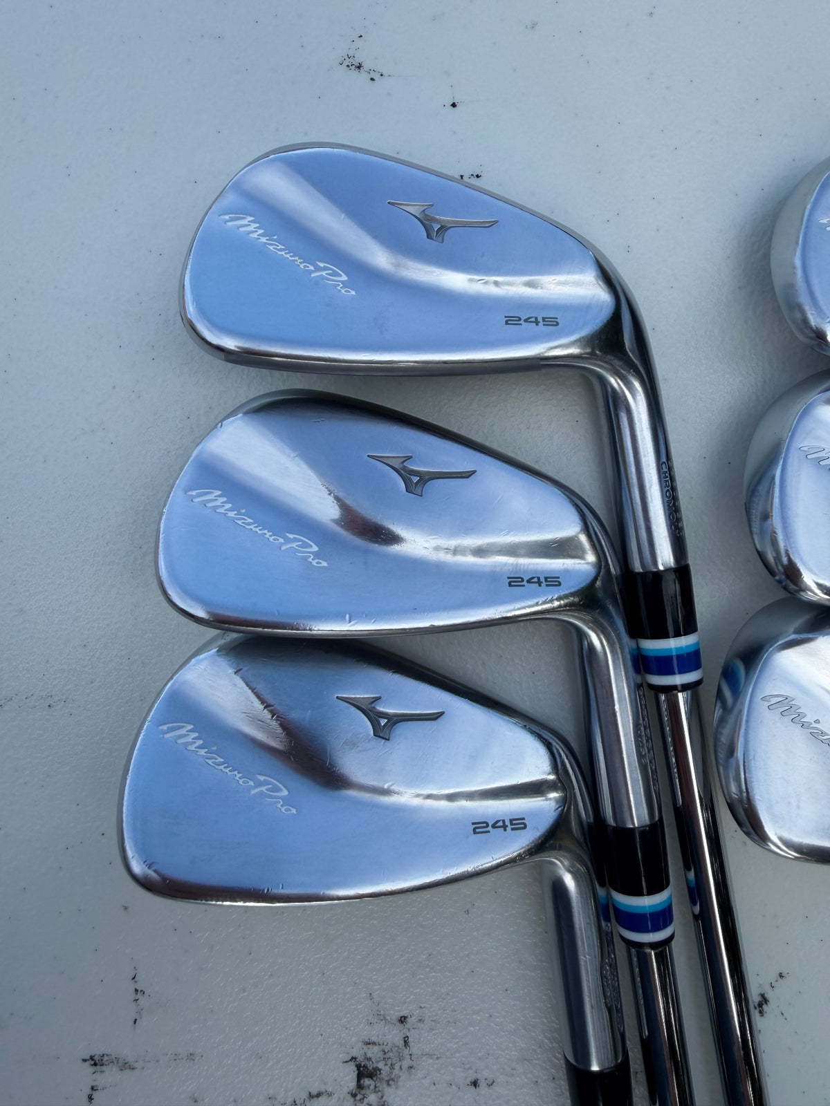 Mizuno Pro 245 Iron Set 5-PW Dynamic Gold Mid 115 Stiff Flex +1 1/4" NICE — photo 2