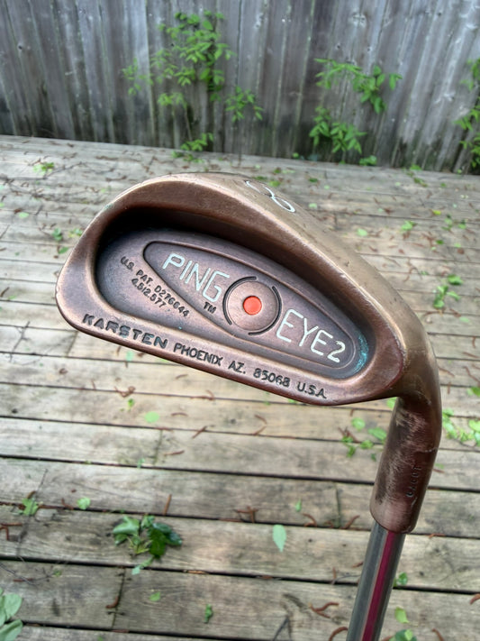 Ping Eye 2 Beryllium Copper 8-Iron Orange Dot JZ Stiff Flex 35.75″