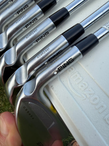Ping i525 Iron Set 5-PW White Dot Dynamic Gold S300 Stiff Flex +1.25" NICE — photo 12