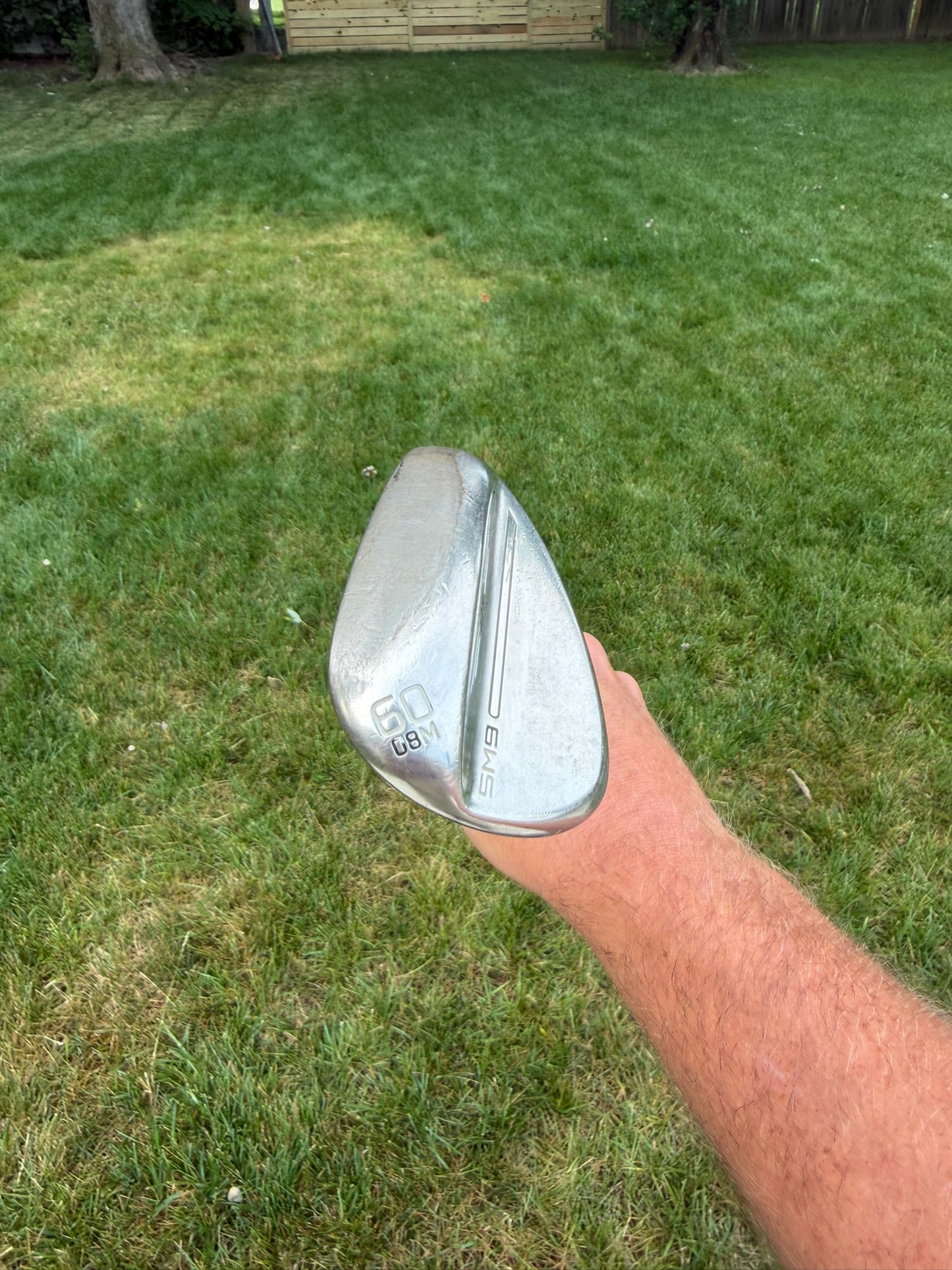 Titleist Vokey SM9 Brushed Steel Lob Wedge 60° / 8 Wedge Flex 35.25" NICE
