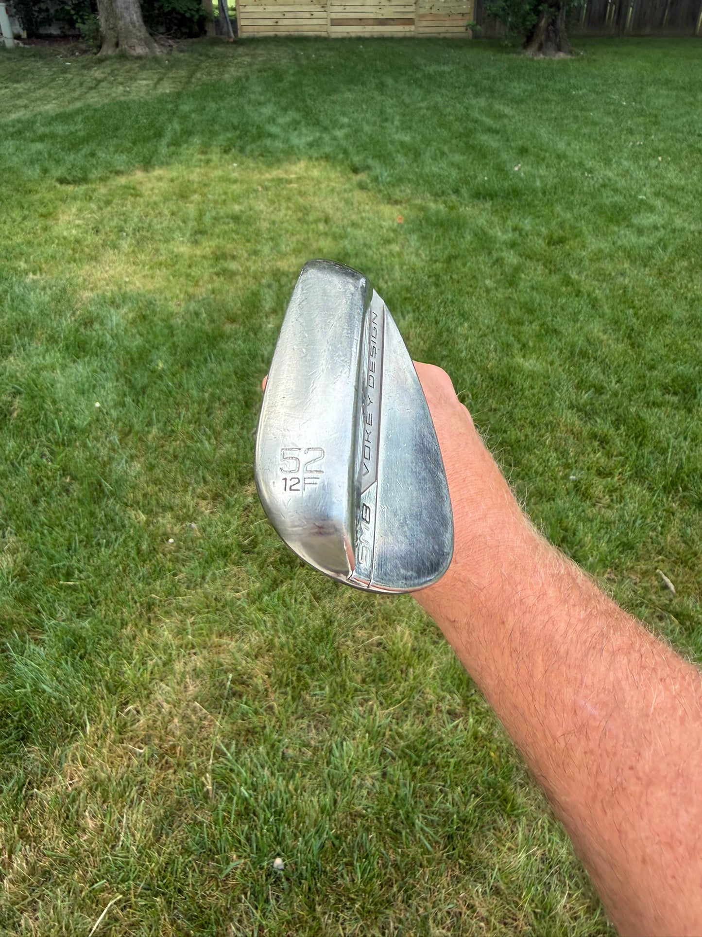 Titleist Vokey SM8 Brushed Steel Gap Wedge 52° / 12 Wedge Flex 35.5" NICE