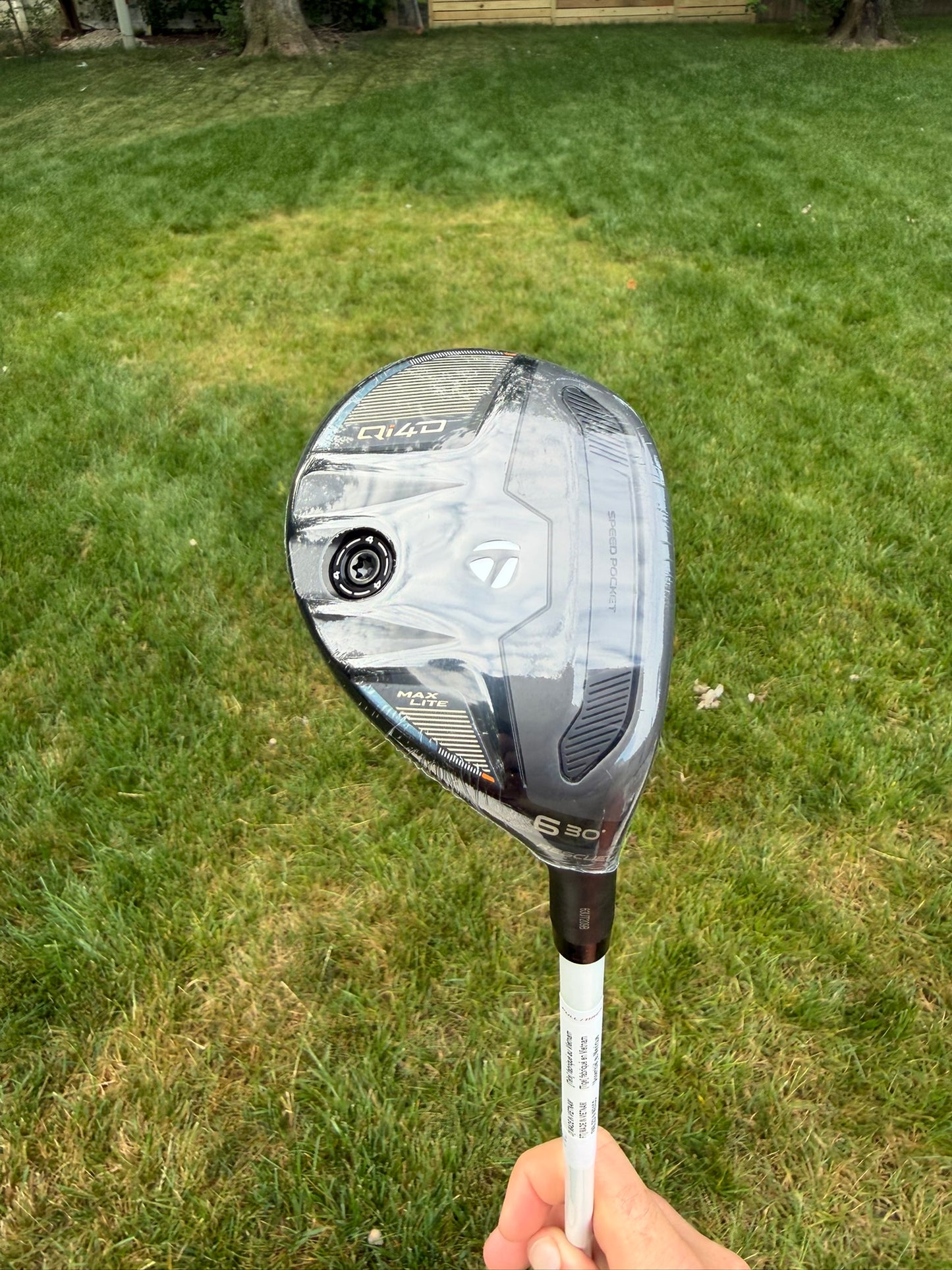 Taylormade Qi4D Max Lite 6 Hybrid 30° Air Speeder Ladies Flex 37.75" +HC NEW