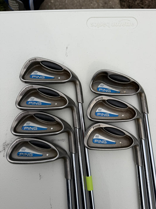 Ping G2 Iron Set 4-PW White Dot Cushin Stiff Flex Standard NICE