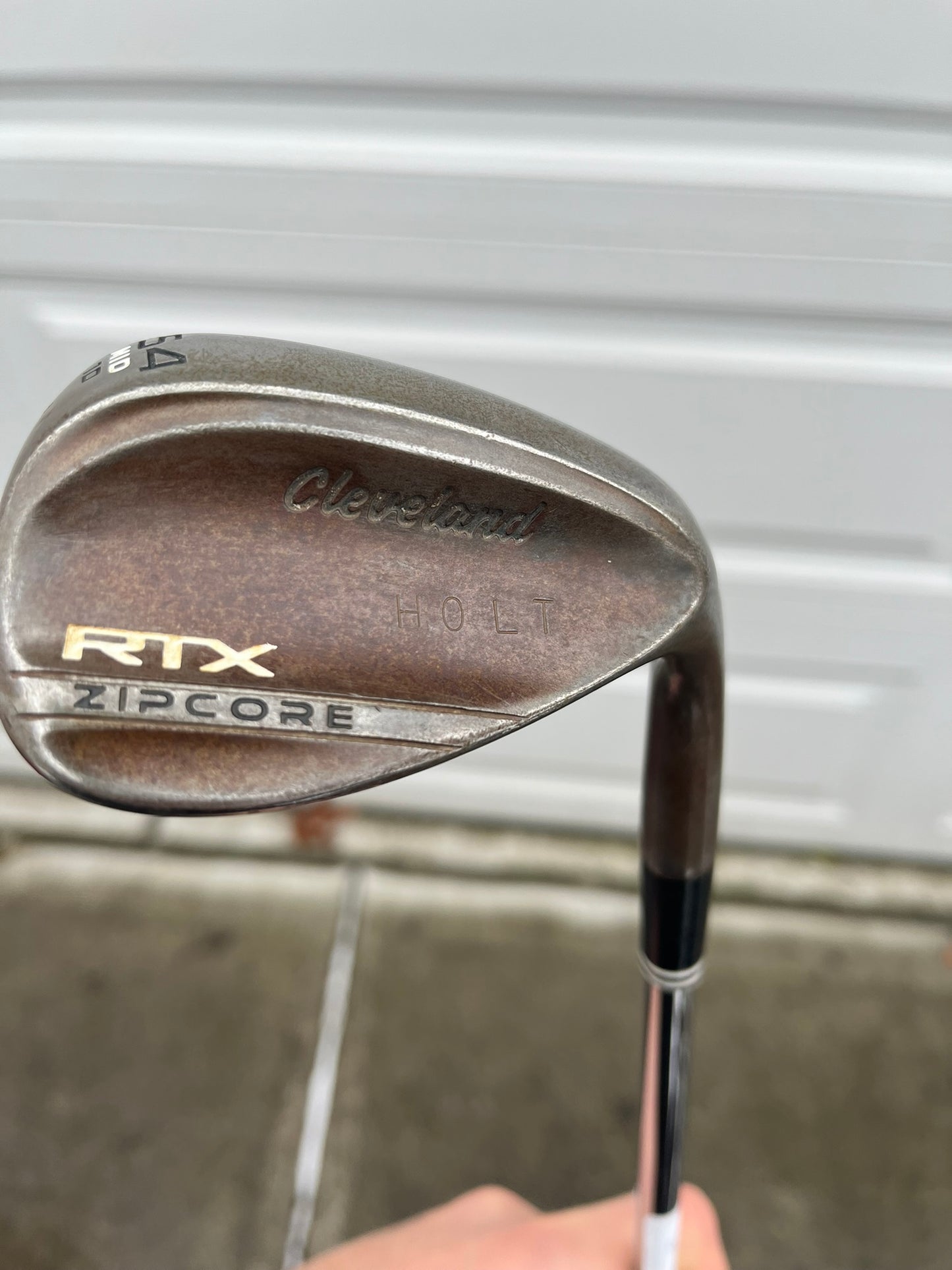 Cleveland Tour Issue RTX ZipCore Raw Sand Wedge 54° / 10 S400 Stiff Flex 35.5″