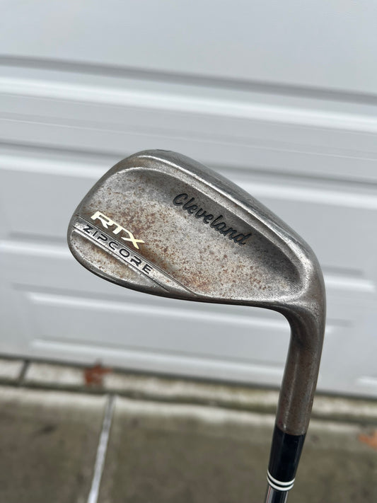 Cleveland Tour Issue RTX ZipCore Raw Gap Wedge 50° / 10 S400 Stiff Flex 35.75″