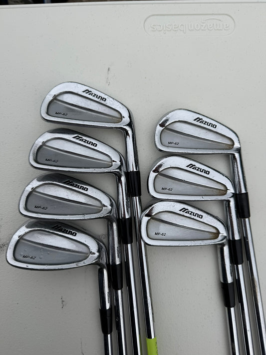 Mizuno MP 62 Iron Set 3-PW (no 7 iron) Dynamic Gold S300 Stiff Flex Standard