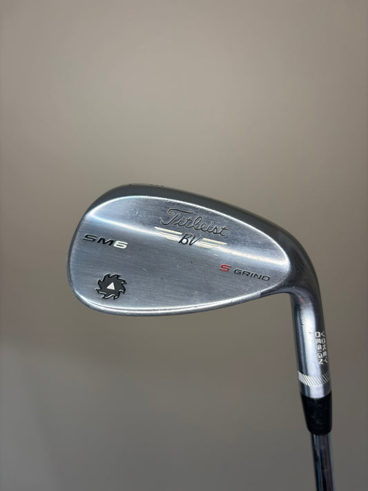 Titleist Vokey SM6 Tour Chrome Sand Wedge 56° / 10S Wedge Flex 35.5″ NICE