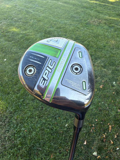 Callaway EPIC Max 5-Wood Cypher Fifty 5.0 Senior Flex 42.5" +HC NICE