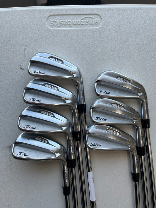 Titleist 2021 T100 Iron Set 4-PW Project X Rifle Extra Stiff Flex Standard NICE