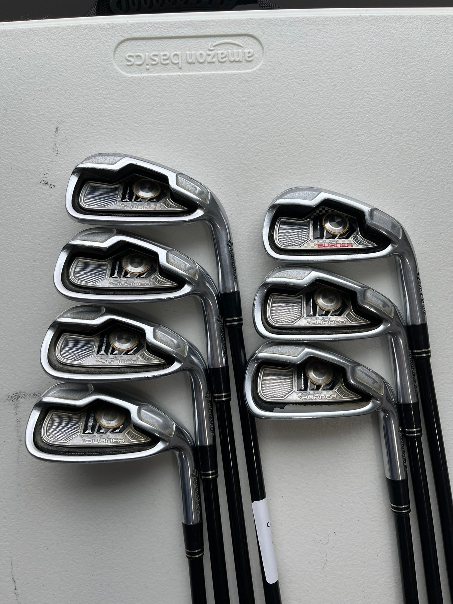 Taylormade Tour Burner Iron Set 4-PW Reax 65 Regular Flex +1/2″ NICE