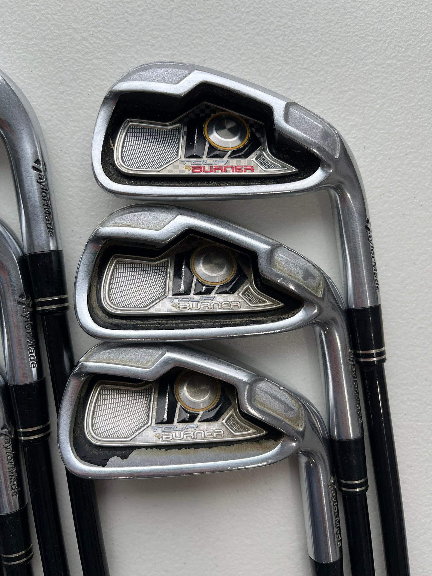 Taylormade Tour Burner Iron Set 4-PW Reax 65 Regular Flex +1/2″ NICE