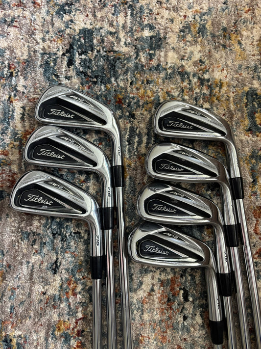Titleist 716 AP2 Iron Set 4-PW TT AMT S300 Stiff Flex STD NICE