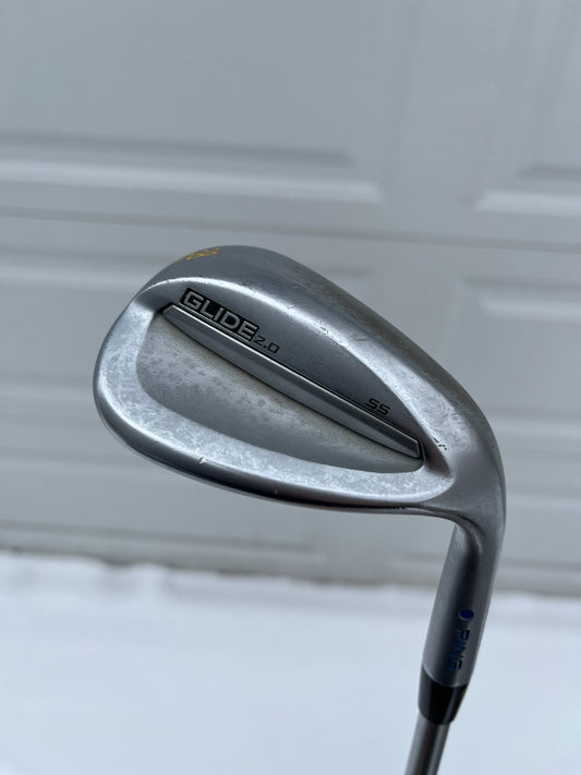 Ping Glide 2.0 Lob Wedge 58° / 10 Blue Dot C-Taper 130 Extra Stiff Flex 35.25″