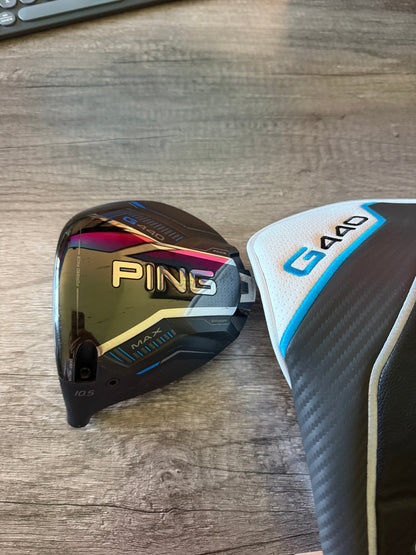Ping G440 MAX Driver 10.5° Lefty +HC Head Only NICE