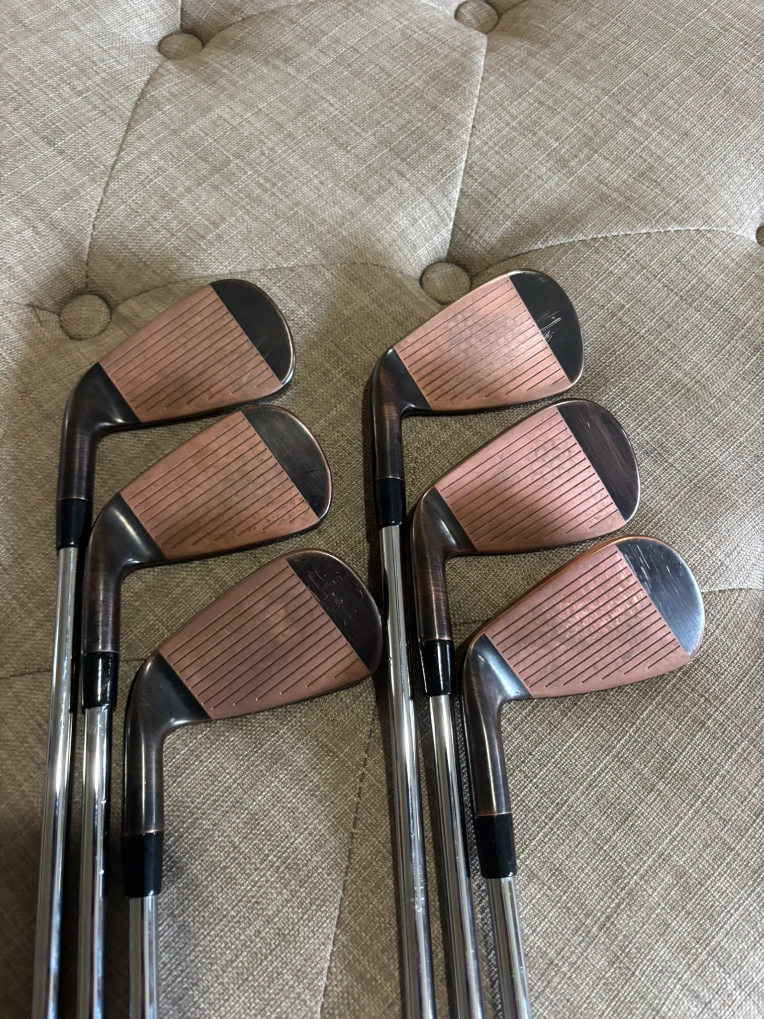 Photo of Callaway Apex Ai300 Brushed Copper Iron Set Regular Flex R300