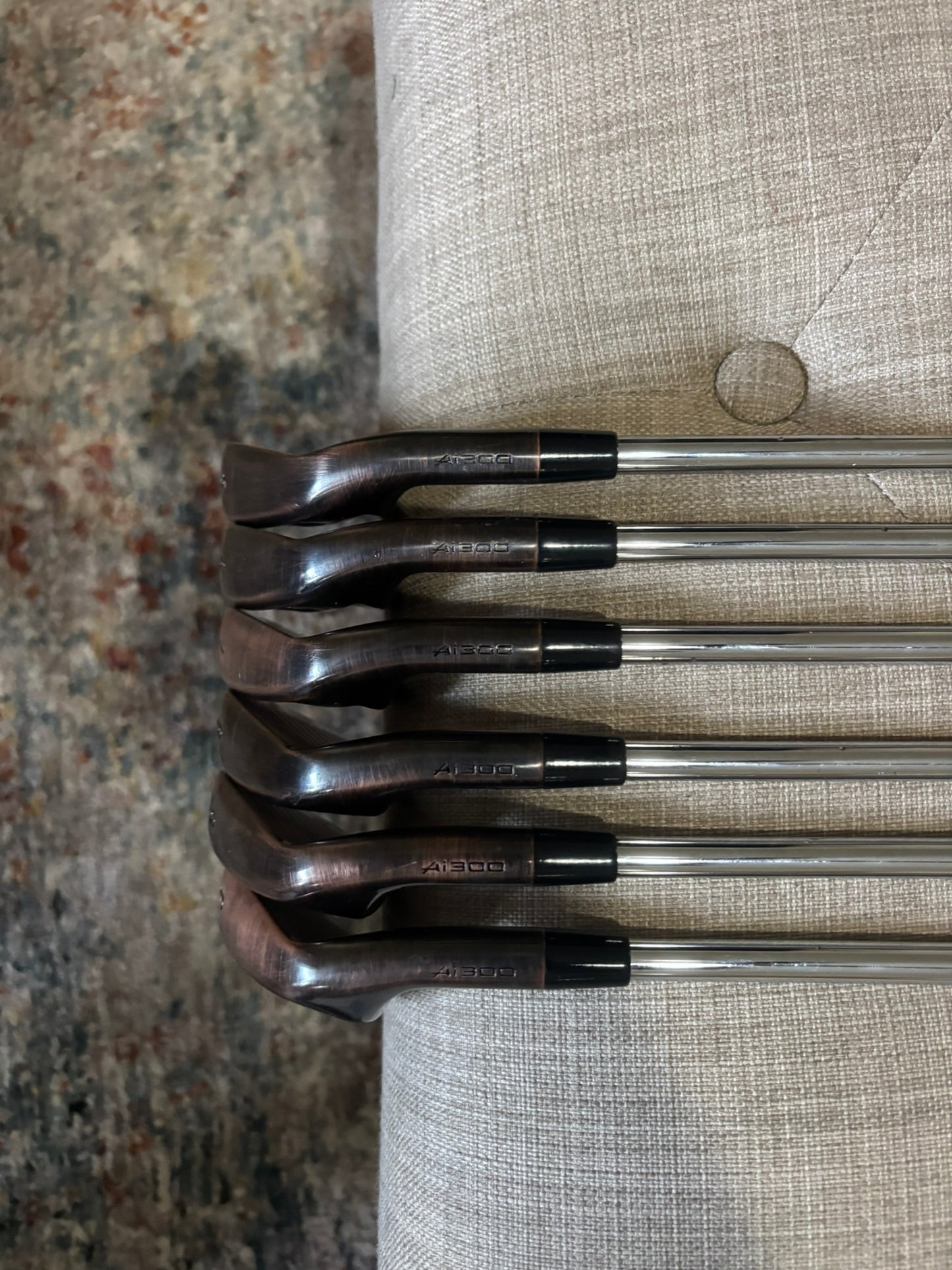 Photo of Callaway Apex Ai300 Brushed Copper Iron Set Regular Flex R300