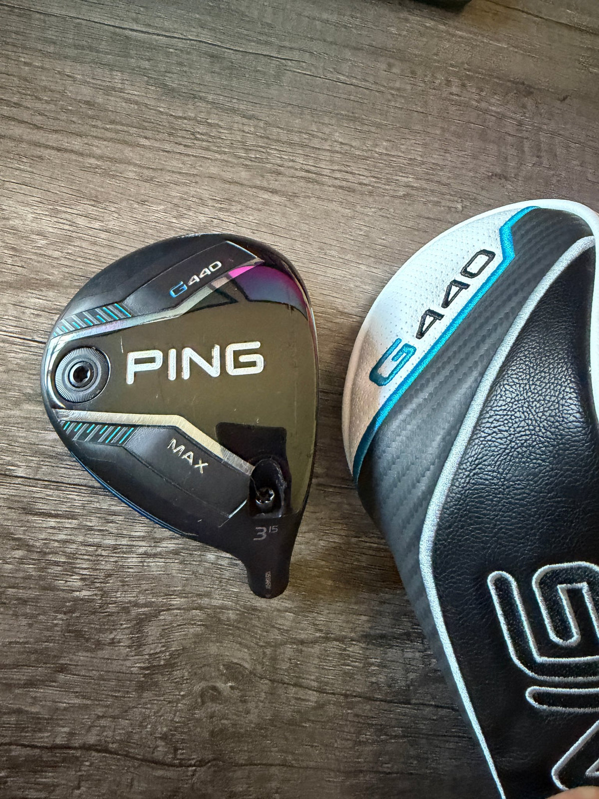 Ping G440 MAX 3-Wood 15° +HC Head Only NICE
