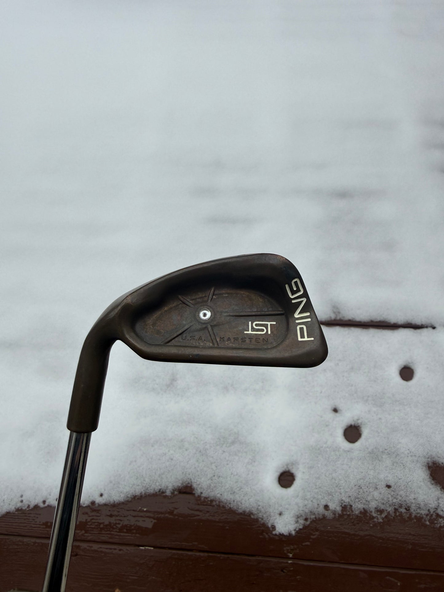 Ping isi Karsten 5-Iron Silver Dot Cushin Regular Flex Lefty 38.5″ NICE