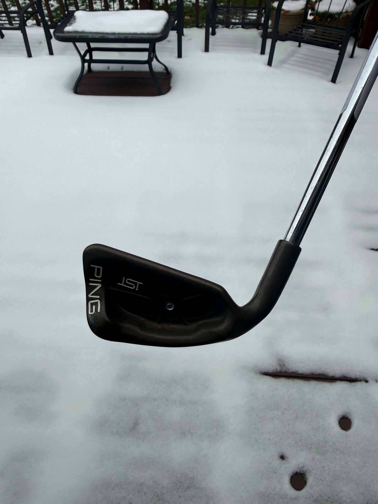 Ping isi Karsten 5-Iron Silver Dot Cushin Regular Flex Lefty 38.5″ NICE