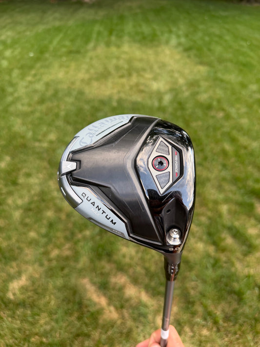 Callaway Quantum Max Driver 9° Denali Frost Silver Stiff Flex 45.5" MINT