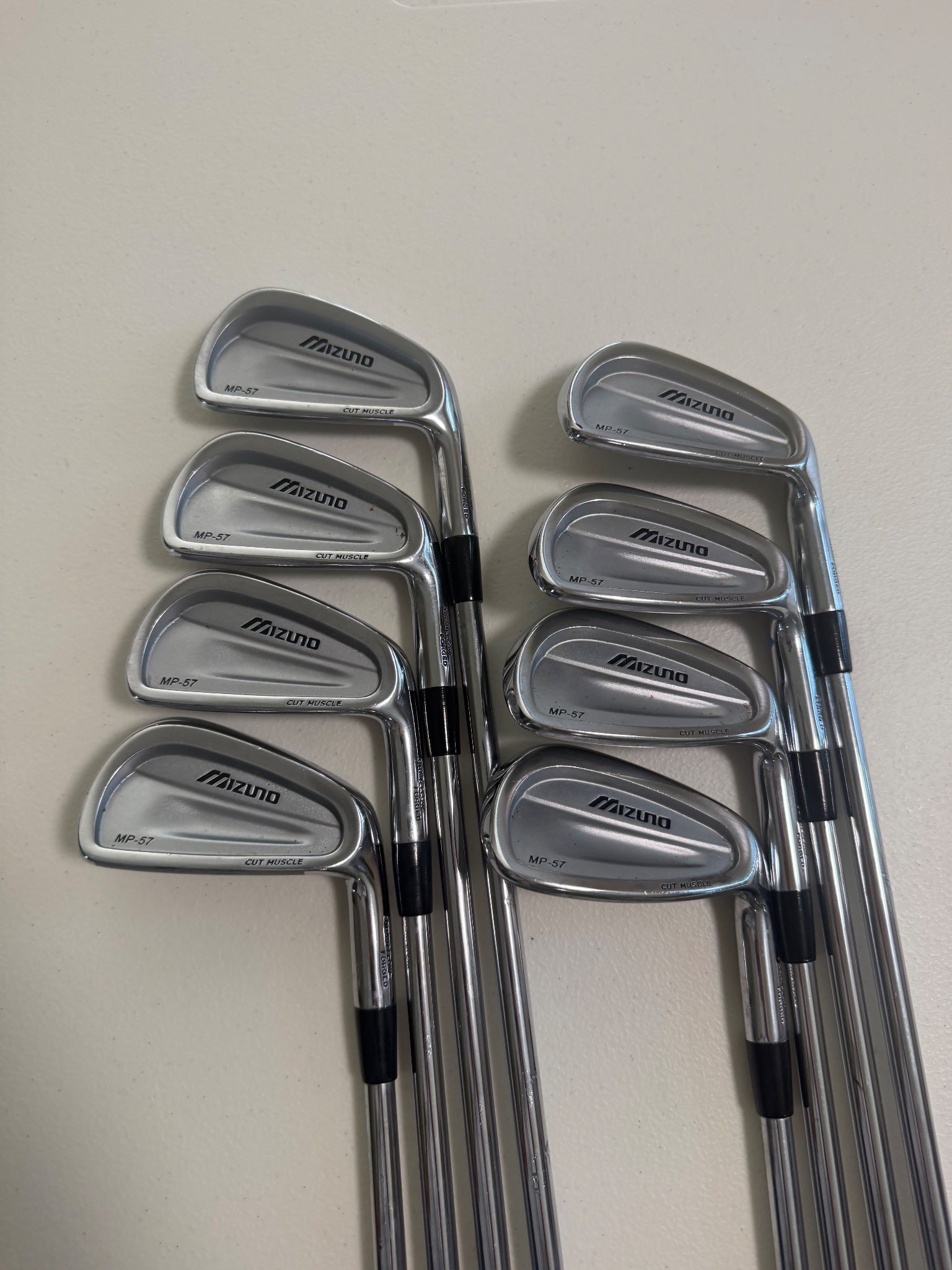 Mizuno MP 57 Iron Set 3-PW Dynalite Gold R300 Regular Flex +1/2" NICE