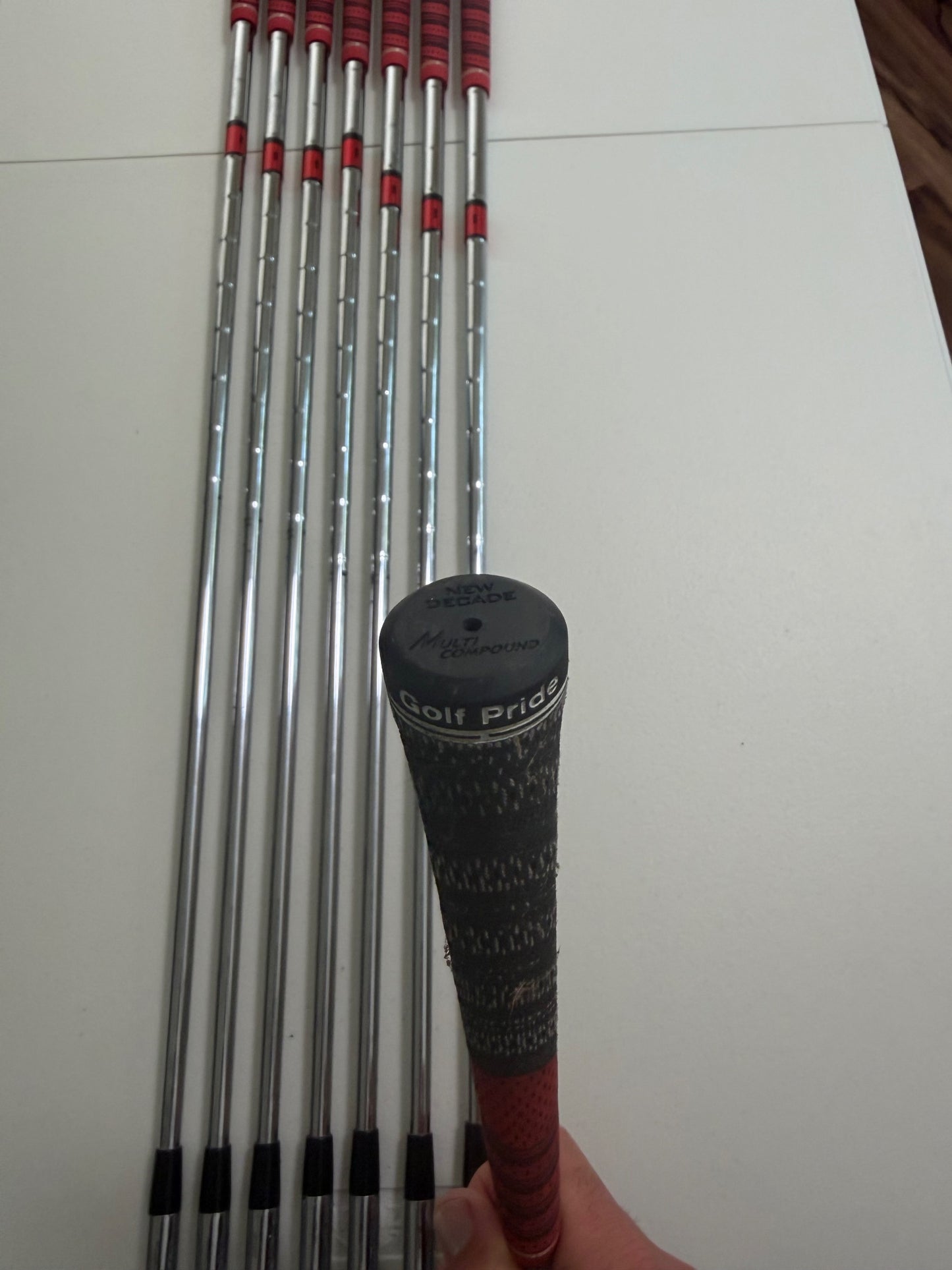 Mizuno MP 57 Iron Set 3-PW Dynalite Gold R300 Regular Flex +1/2" NICE — photo 12