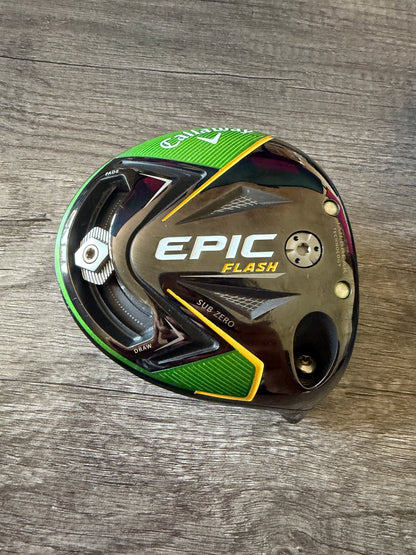 TOUR ISSUE Callaway EPIC Flash Sub Zero Single Diamond Driver 9° +HC Head Only — photo 2