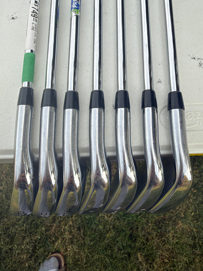 Titleist 2021 T200 Iron Set 4-PW AMT Black S300 Stiff Flex +3/4" NICE — photo 12
