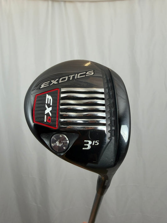 Photo of Tour Edge Exotics EX9 3-Wood 15° Stiff Flex Matrix Ozik