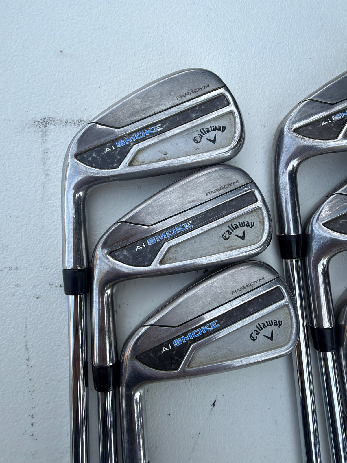 Callaway Paradym Ai Smoke Iron Set 5-PW Elevate MPH 95 Regular Flex Lefty NICE — photo 2