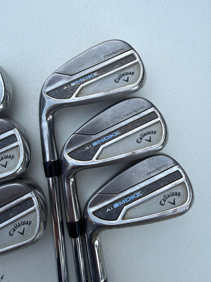 Callaway Paradym Ai Smoke Iron Set 5-PW Elevate MPH 95 Regular Flex Lefty NICE — photo 3