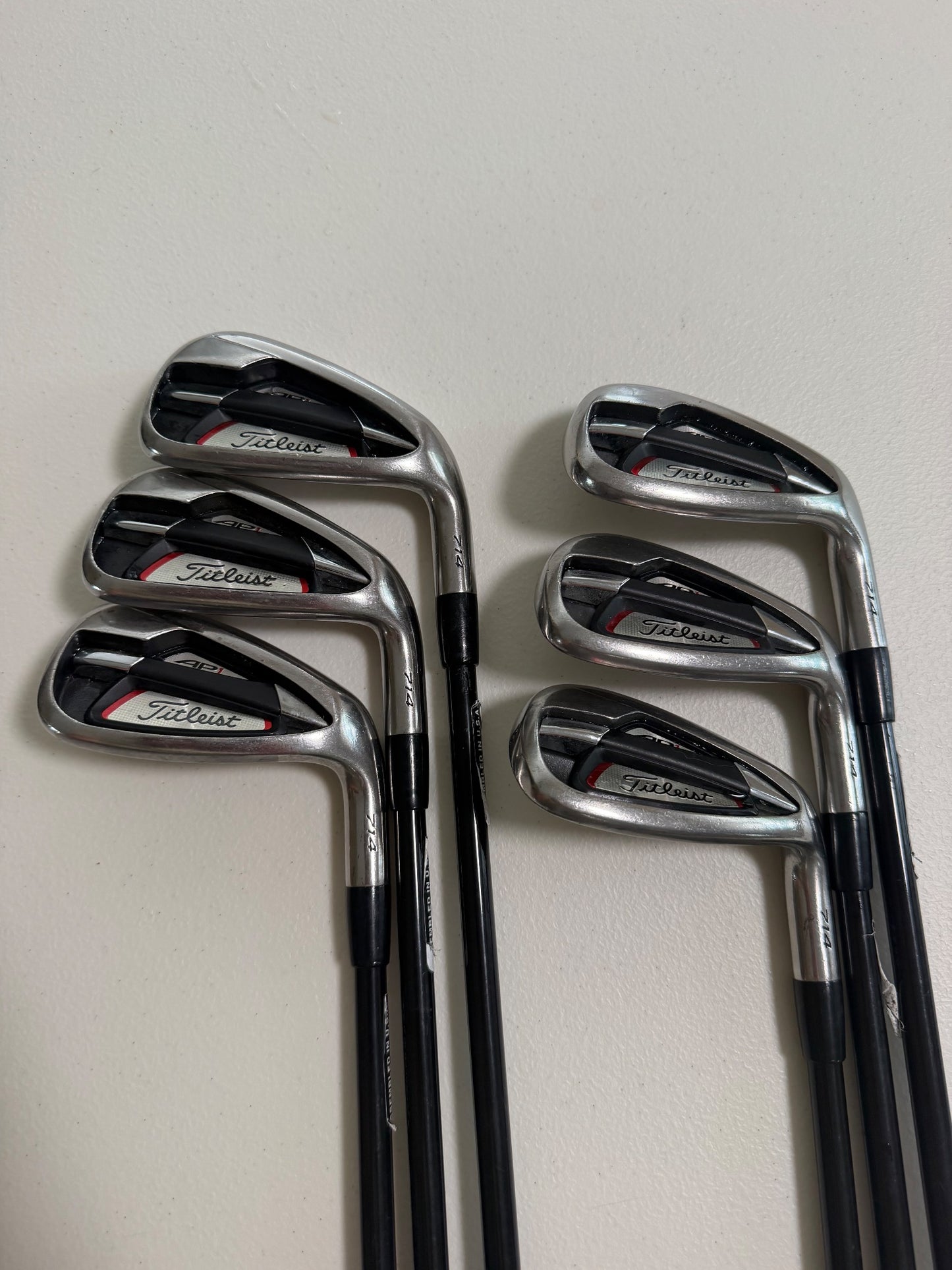 Titleist 714 AP1 Iron Set 6-GW Kuro Kage 50G Ladies Flex -1/2" NICE
