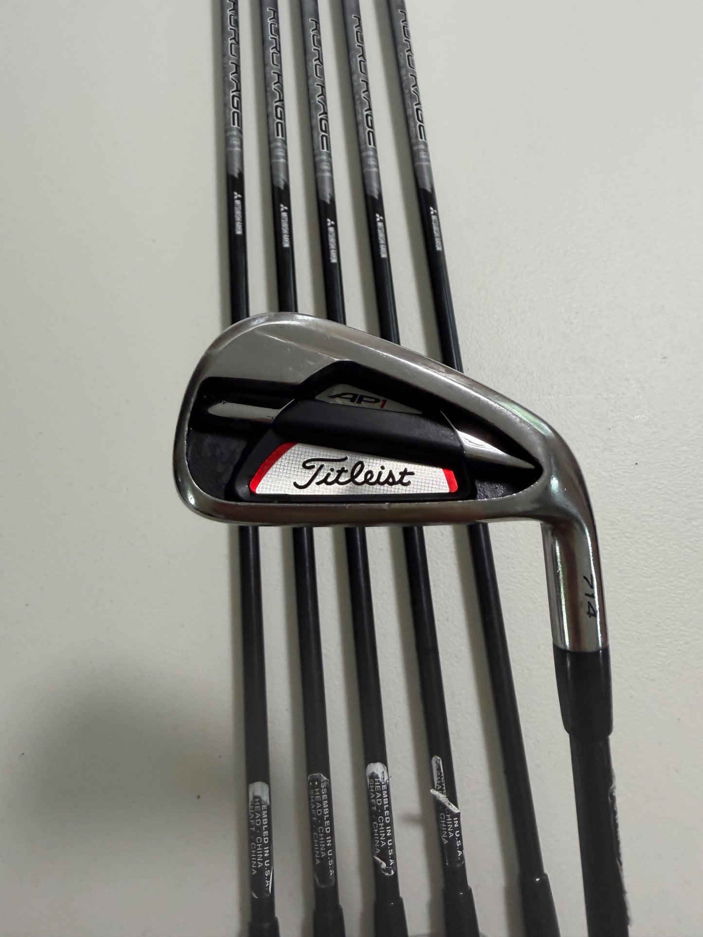 Titleist 714 AP1 Iron Set 6-GW Kuro Kage 50G Ladies Flex -1/2" NICE — photo 8