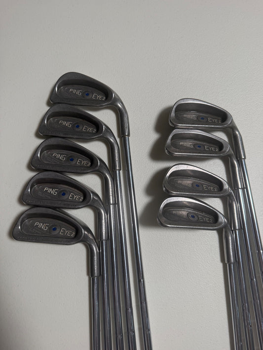 Ping Eye 2 Iron Set 2-PW Blue Dot ZZ Lite Stiff Flex -1/4"