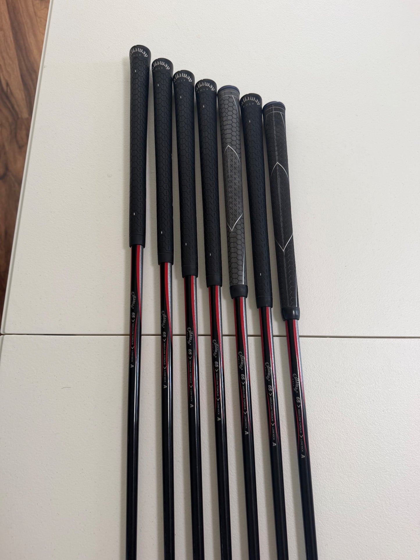 Callaway 2008 Big Bertha Iron Set 4-PW Graphite 65G Senior Flex Lefty READ — photo 7