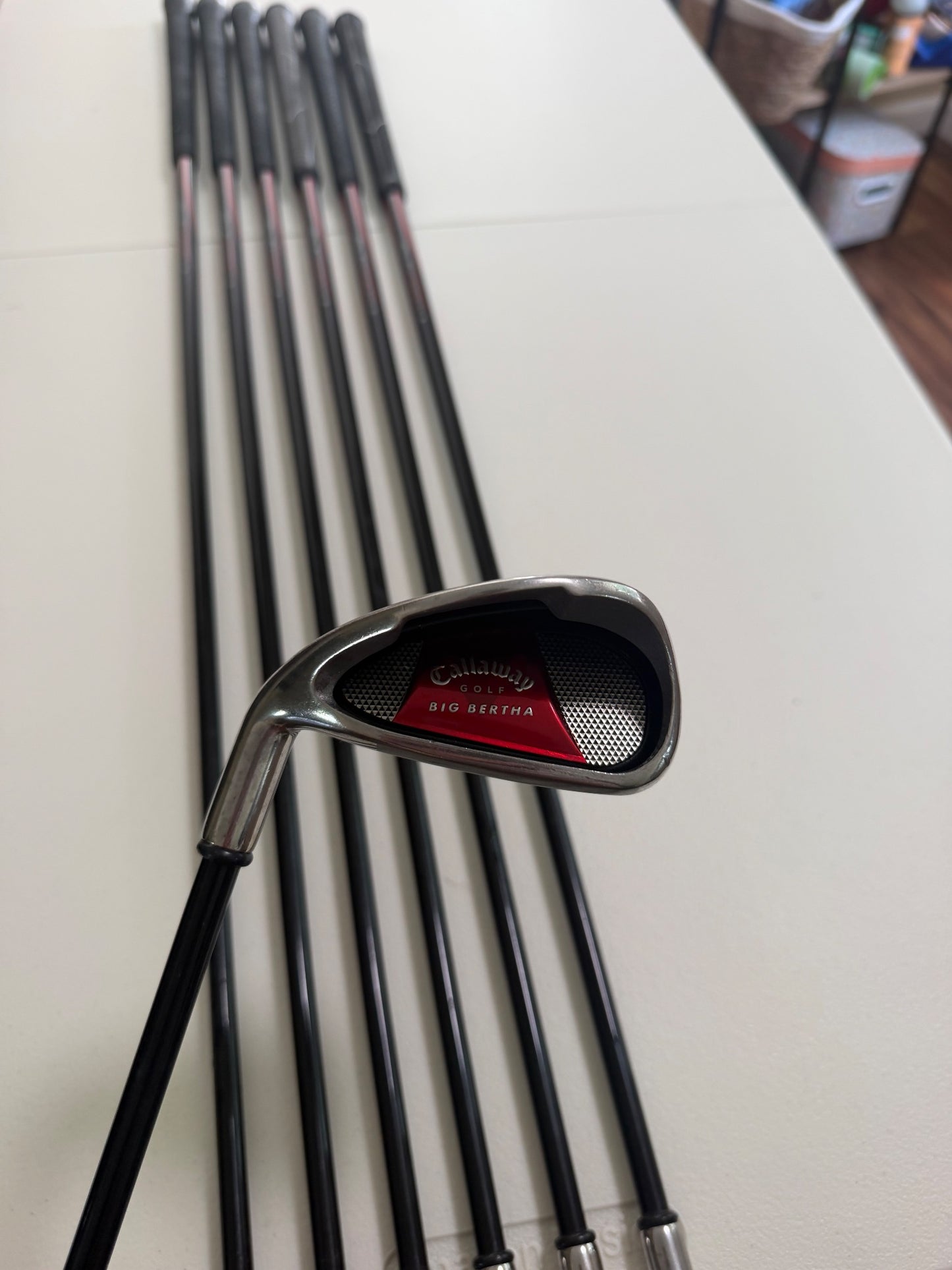 Callaway 2008 Big Bertha Iron Set 4-PW Graphite 65G Senior Flex Lefty READ — photo 8