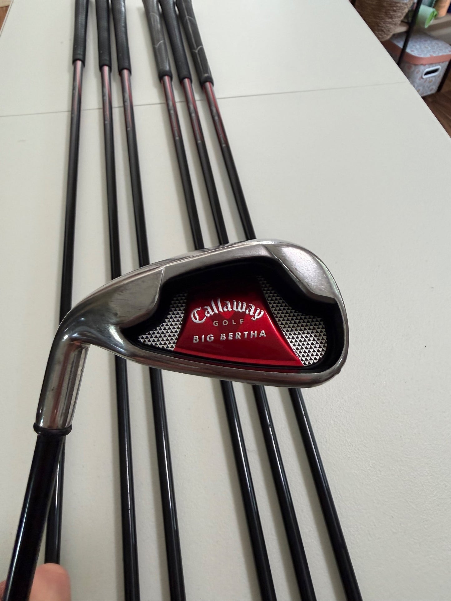 Callaway 2008 Big Bertha Iron Set 4-PW Graphite 65G Senior Flex Lefty READ — photo 10