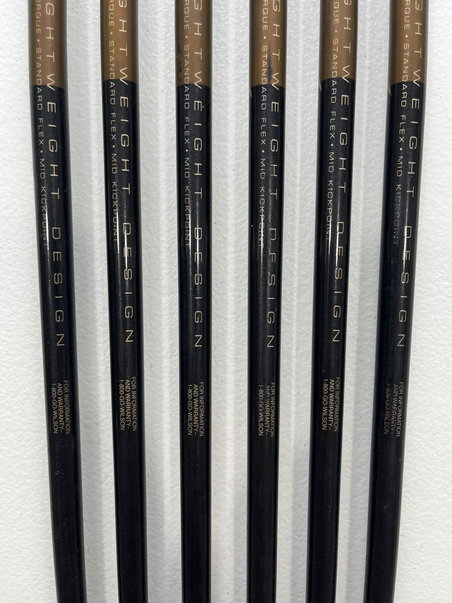 Wilson Pro Staff OS Iron Set 4-9 Irons Reflex Regular Flex Standard NICE