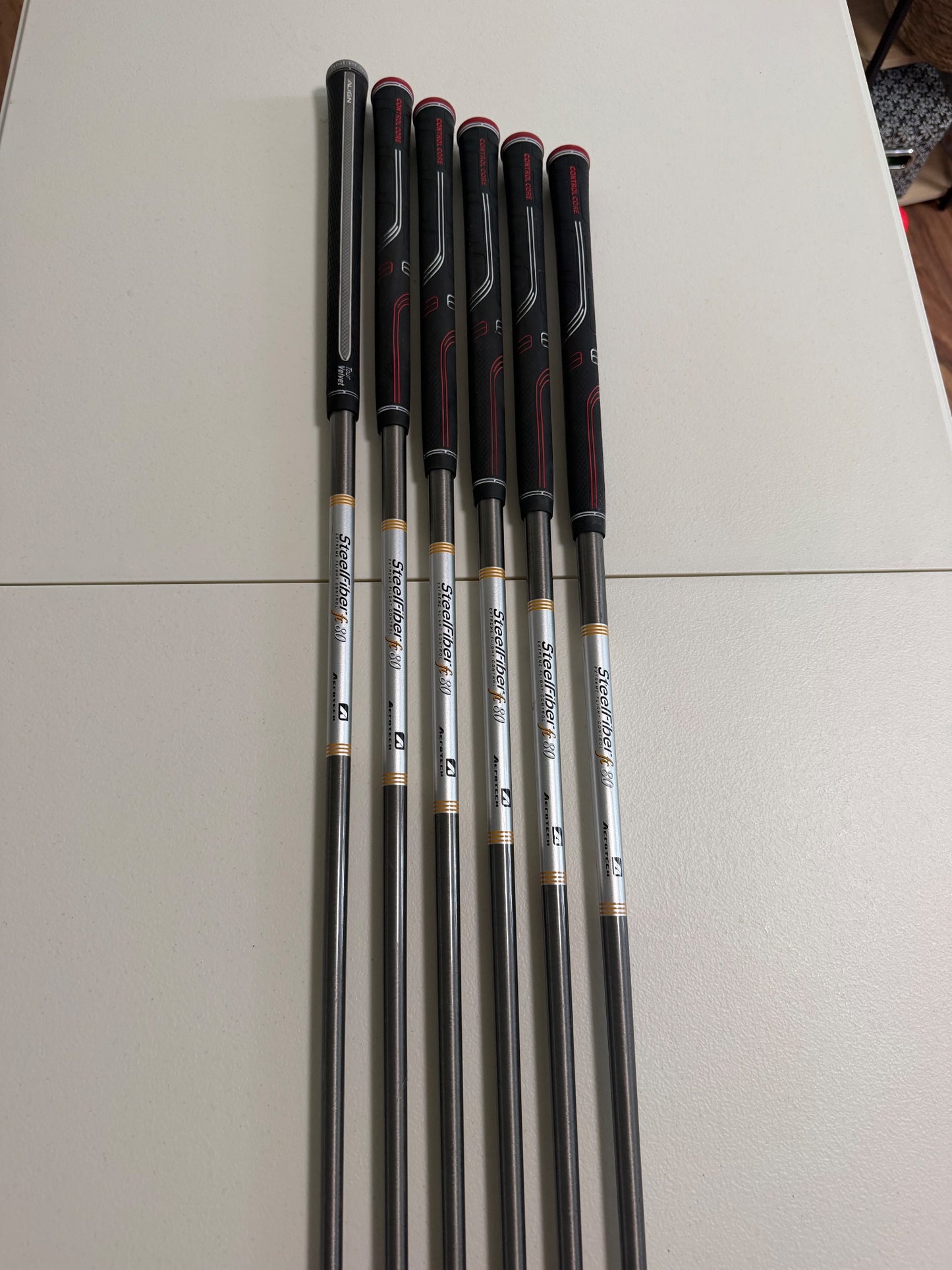 Callaway EPIC Forged Iron Set 5-PW SteelFiber Fc80 F3 Regular Flex +1/2" NICE — photo 7