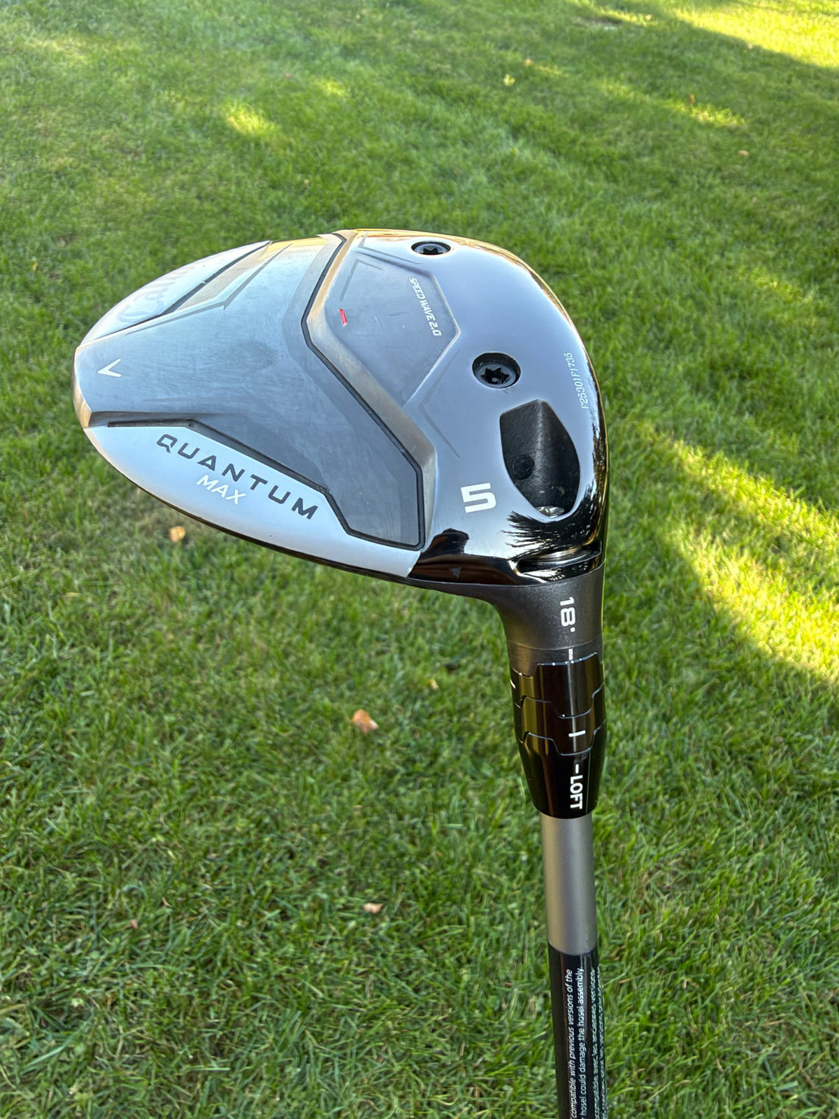 Callaway Quantum Max 5-Wood 18° Denali Frost Silver Stiff Flex 42.25" +HC NICE — photo 5