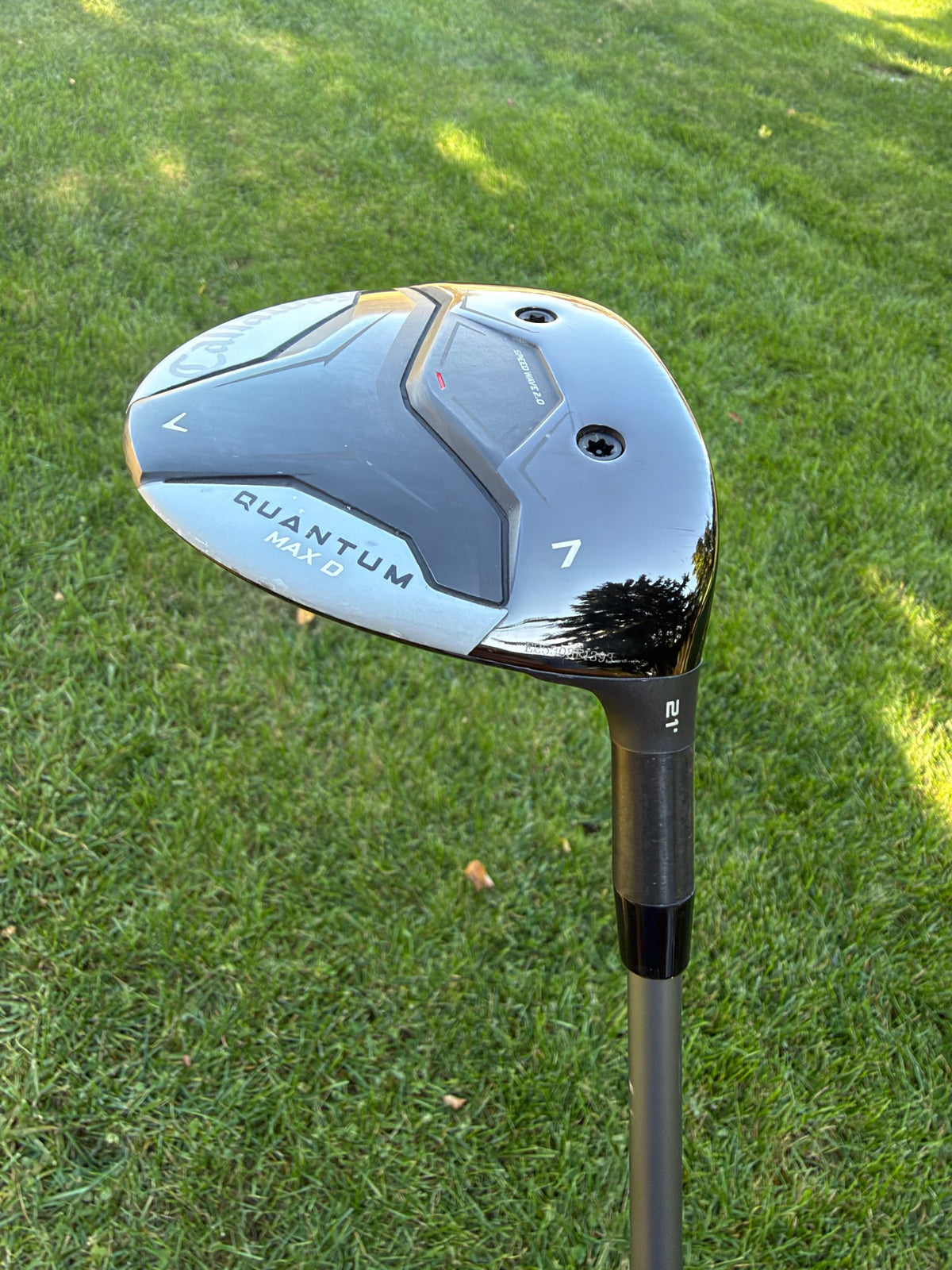 Callaway Quantum Max D 7-Wood 21° Denali Frost Silver Regular Flex 42" +HC NICE — photo 5