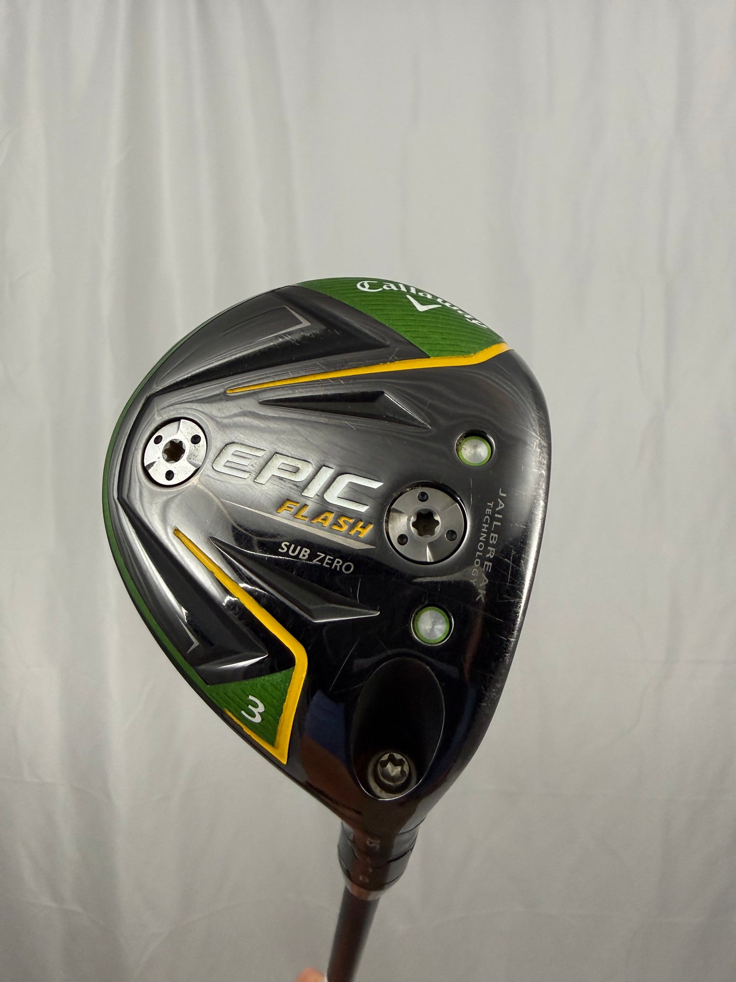 Photo of Callaway EPIC flash sub zero 3-Wood 15° Stiff Flex Hzrdus Smoke