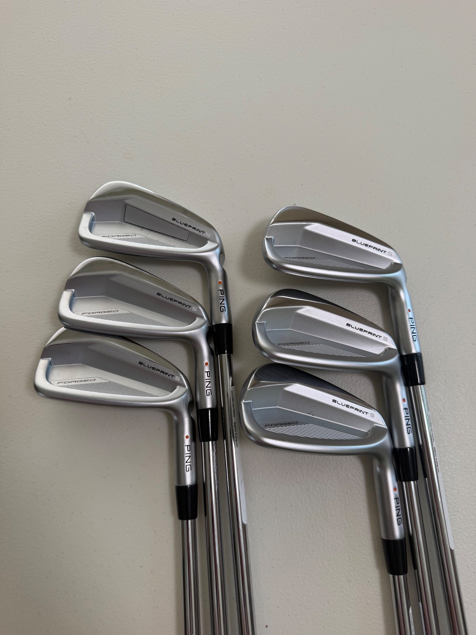 Ping Blueprint S Iron Set 5-PW Orange Dot NS Pro Tour105 Stiff Flex +1/4" MINT