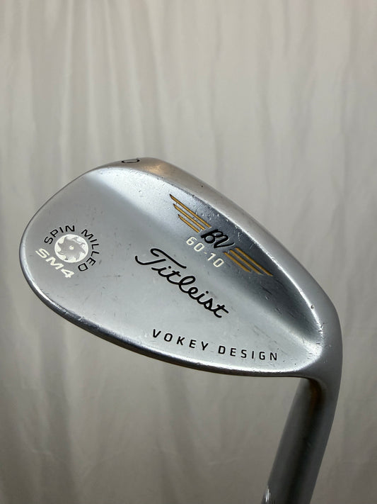 Photo of Titleist Vokey spin milled SM4 Chrome Lob Wedge 60° Wedge Flex