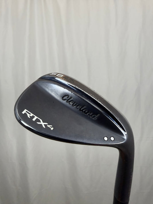 Photo of Cleveland RTX 4 Black satin Lob Wedge 58° Stiff Flex Dynamic Gold S400