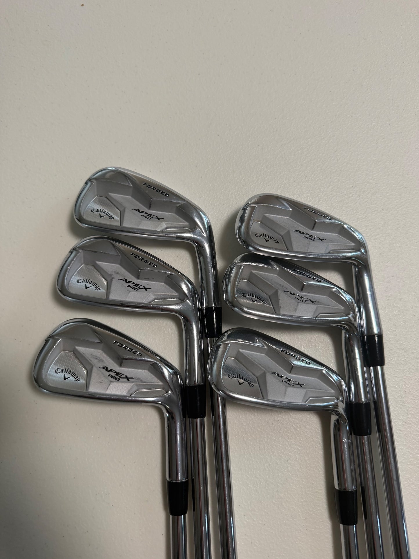 Callaway Apex Pro 19 Single Dot Iron Set 5-PW NS Pro Tour105 Stiff Flex READ