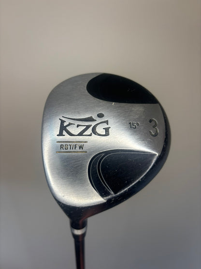 Photo of KZG RBT FW 3-Wood 15° Stiff Flex Graphite Shaft