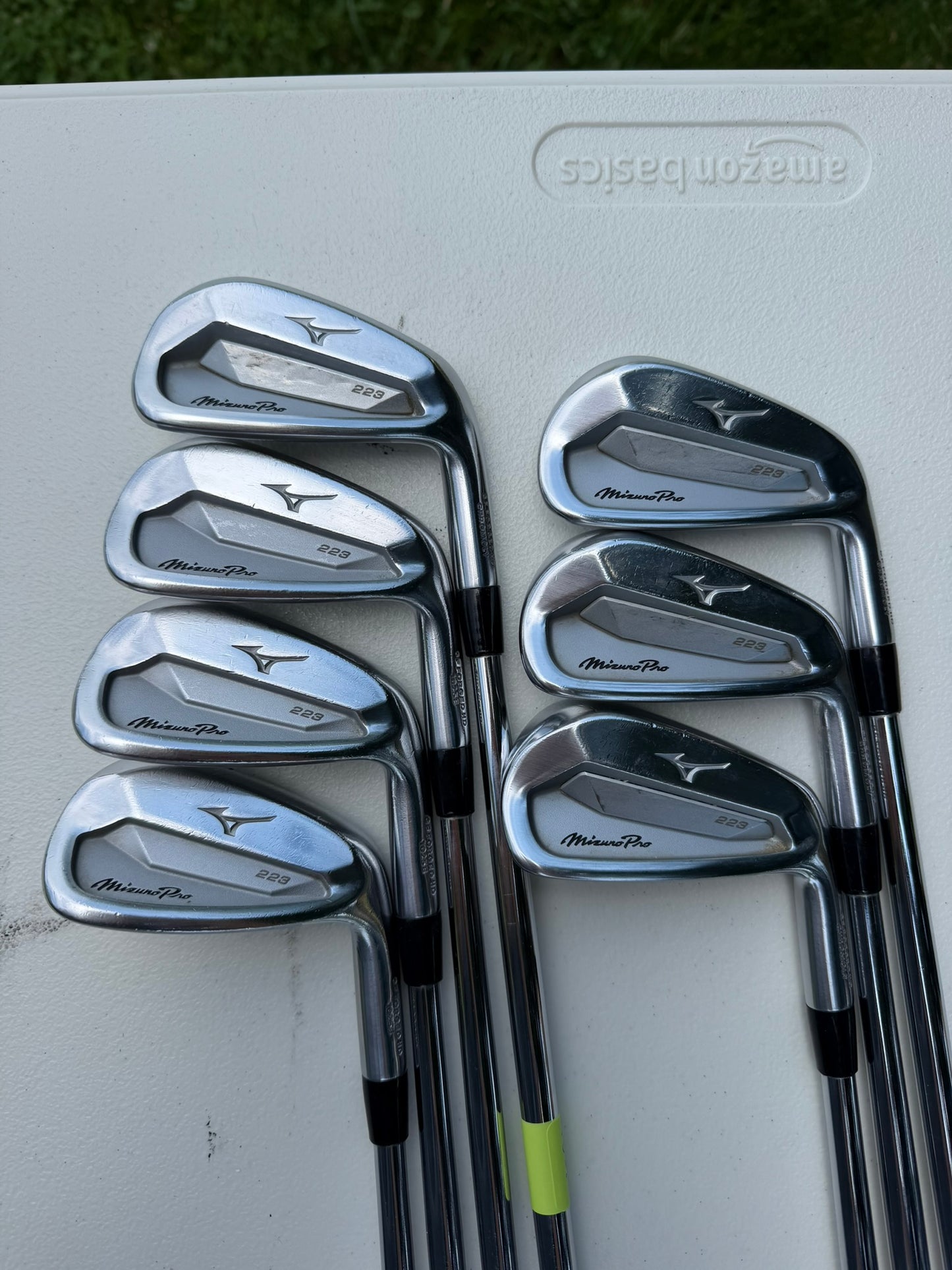 Mizuno Pro 223 Iron Set 4-PW Dynamic Gold 105 S300 Stiff Flex +1.25″ NICE
